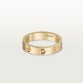 Anillo <span class='lovefont'>A </span>, tamaño pequeño, 1 diamante Oro amarillo, diamante